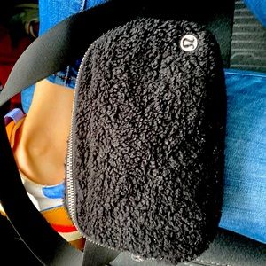 Brand new black Sherpa belt bag